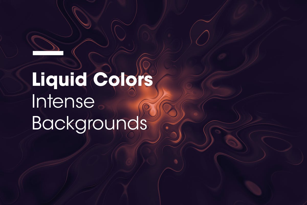 液体波纹色彩艺术抽象背景纹理 Liquid Colors | Intense Backgrounds插图
