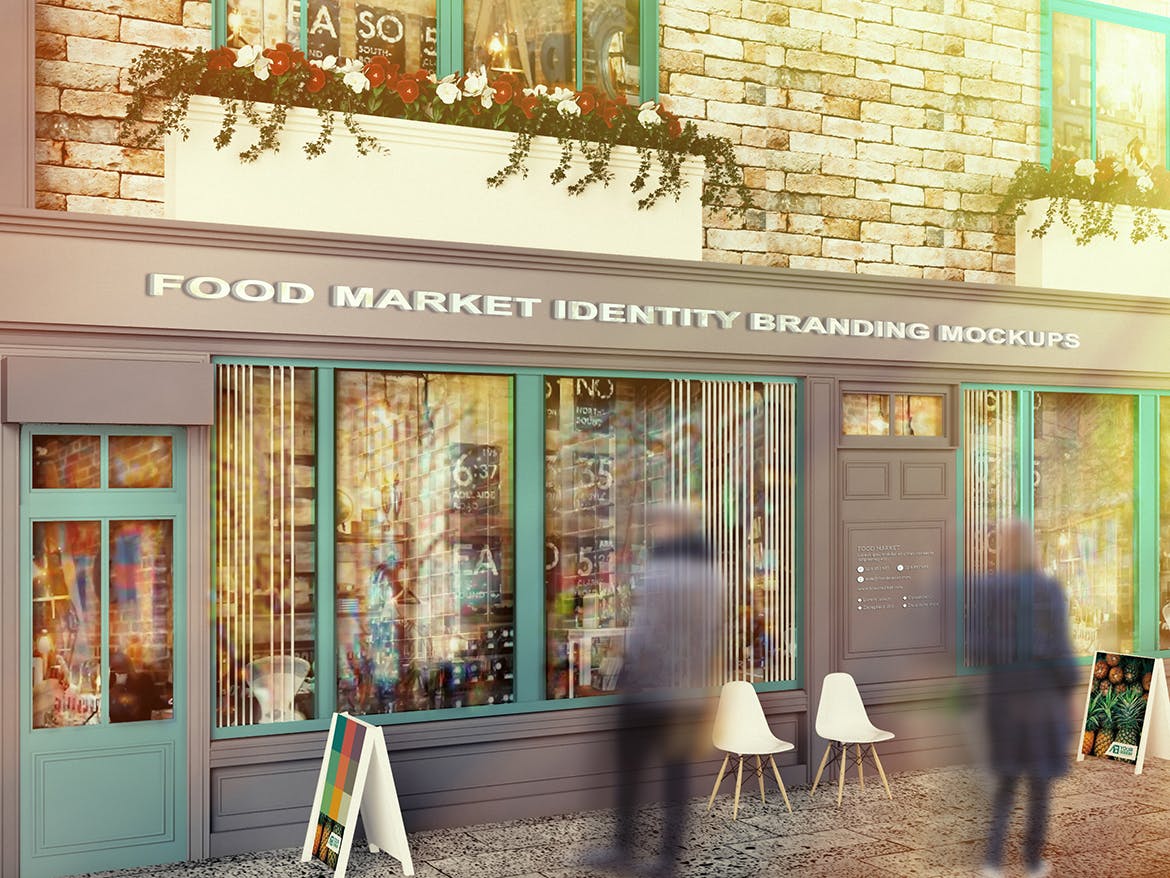 食品品牌VI视觉体系设计预览样机套件 Food Market Identity Branding Mockups插图(10)