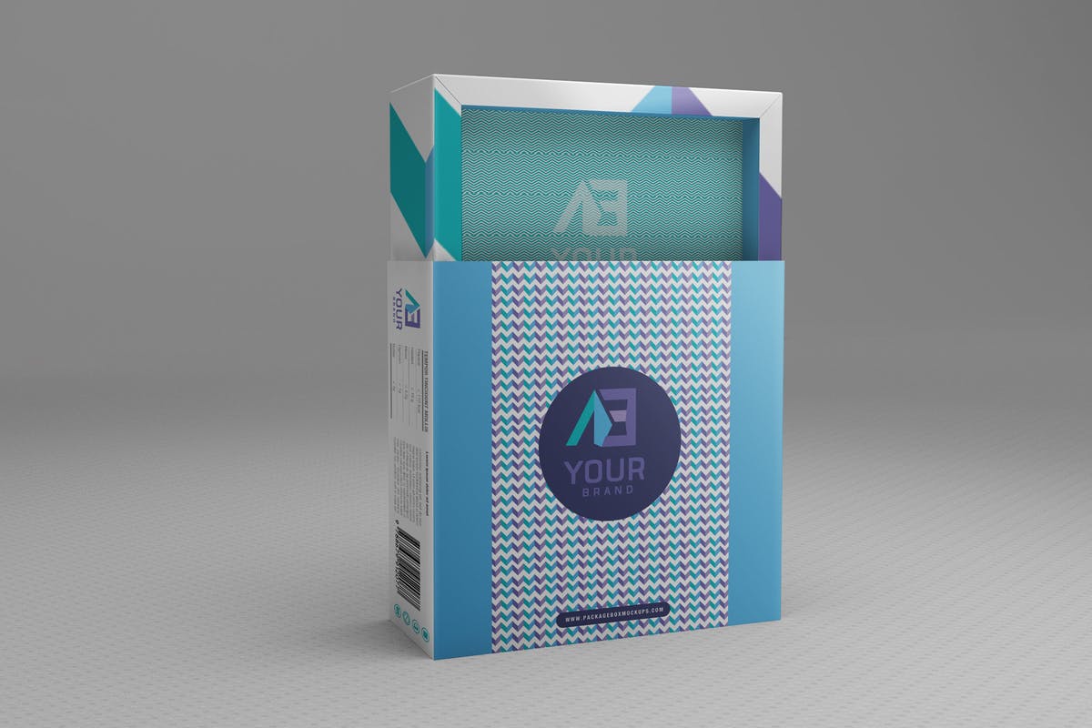 抽拉式包装盒样机模板 Package Box Mockups Vol2插图