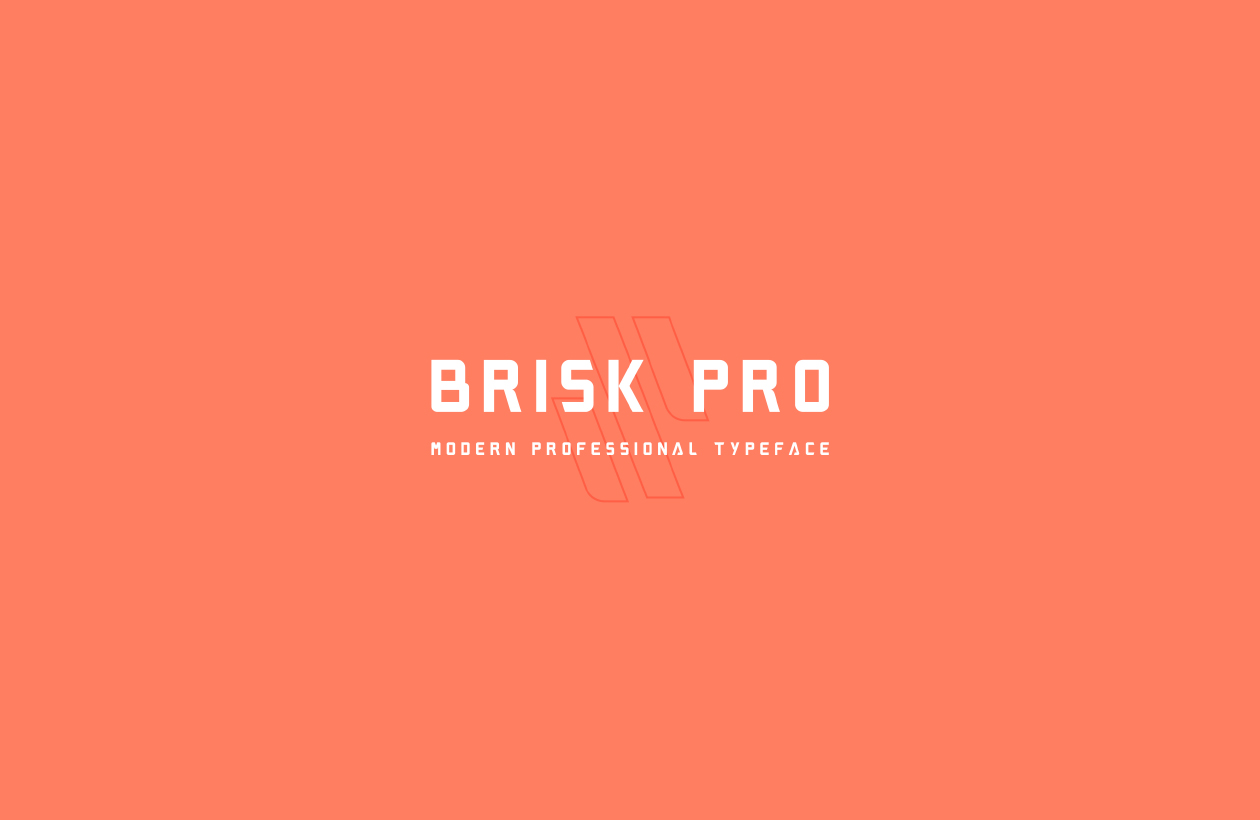 现代专业英文无衬线字体 Brisk Pro Font插图