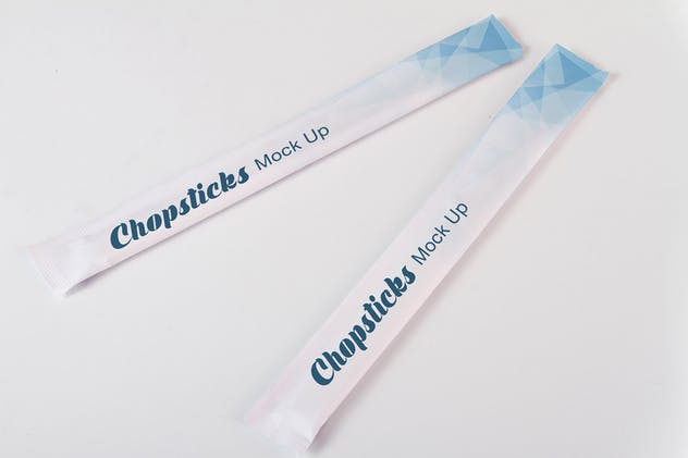 一次性竹制筷子外包设计样机模板 Chopsticks Mock Up插图(2)