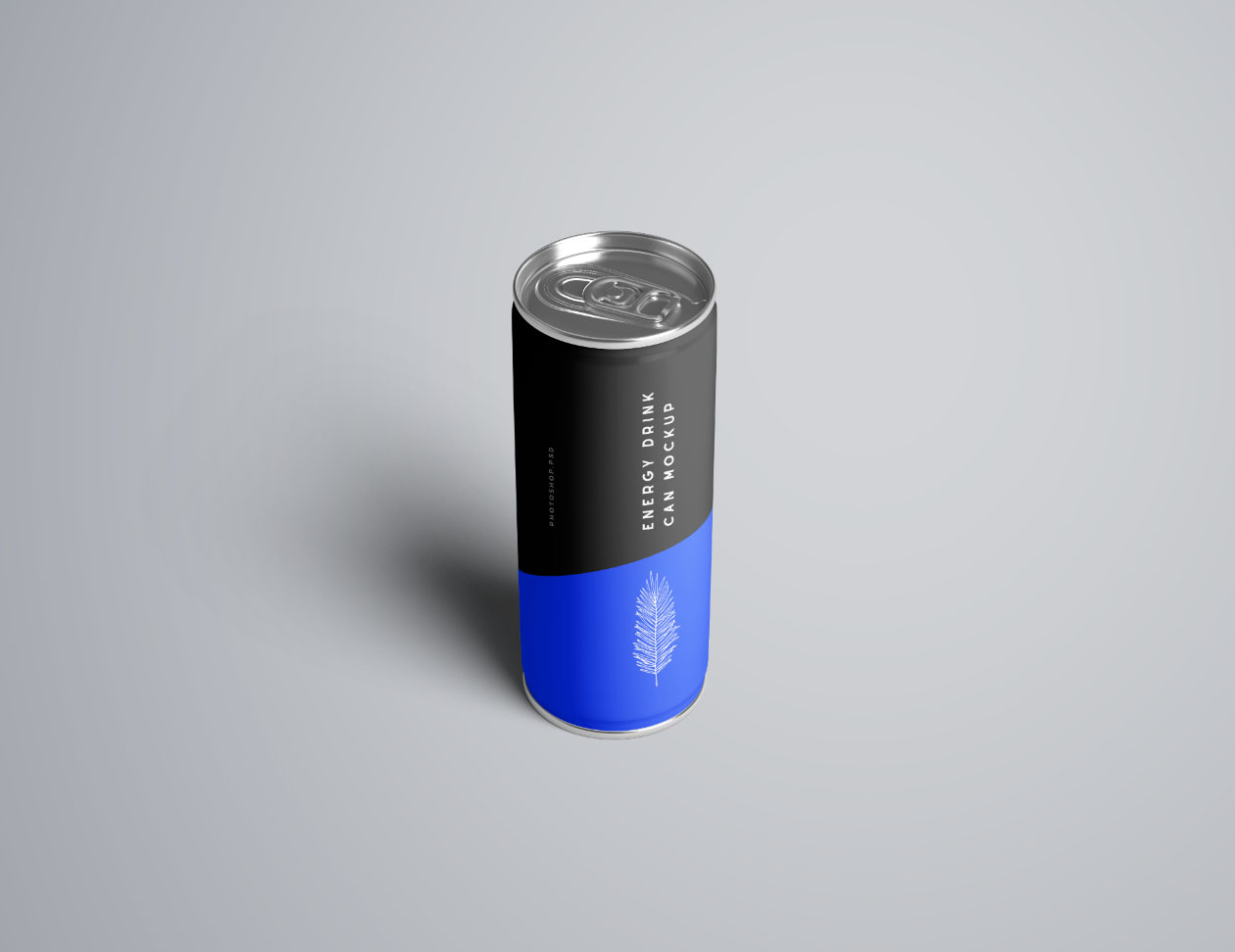 能量饮料易拉罐外观设计样机PSD模板 Energy Drink Can Mockup – PSD插图(1)