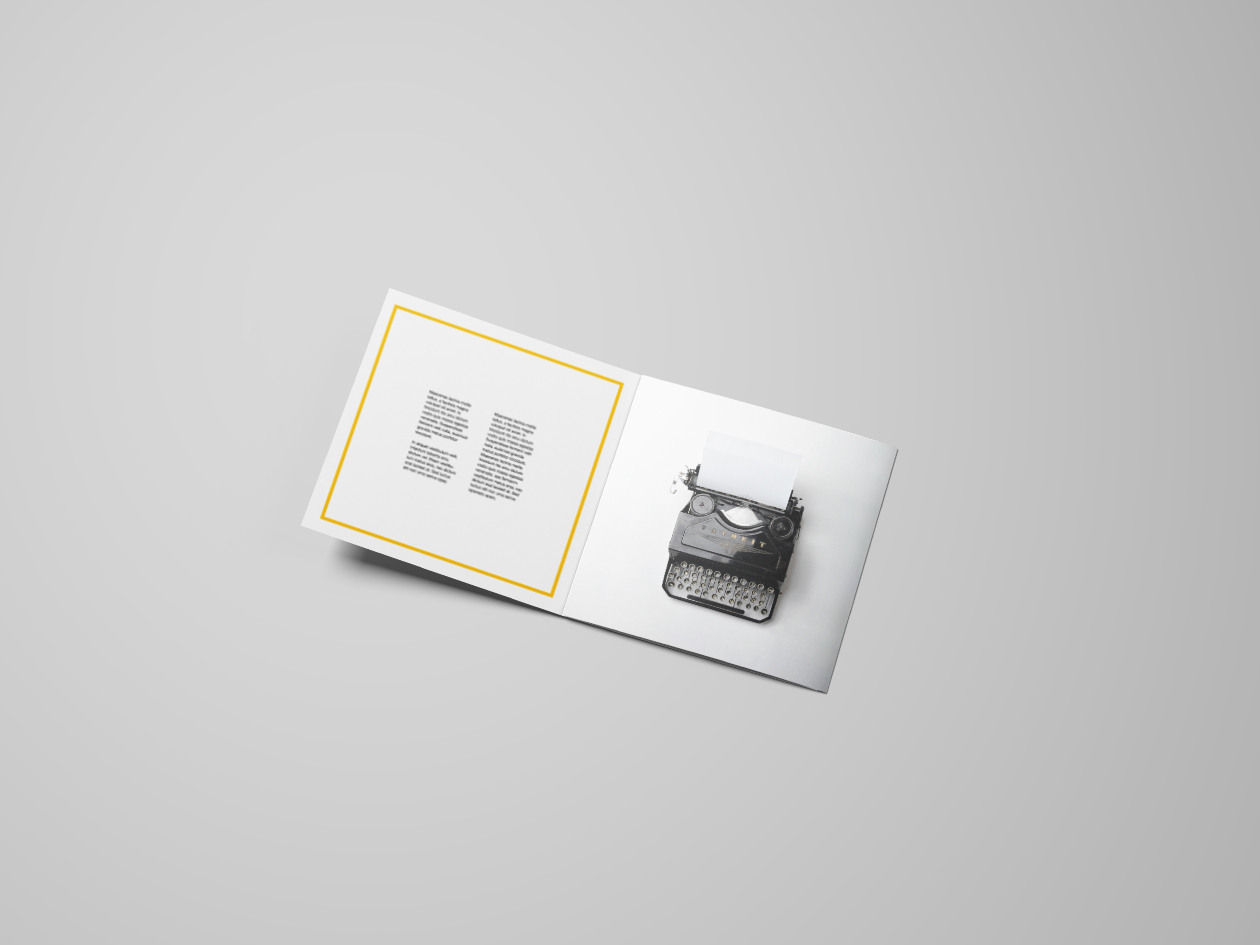 方形三折小册子设计内页印刷效果图样机模板 Square Tri-Fold Brochure Mockup插图(9)