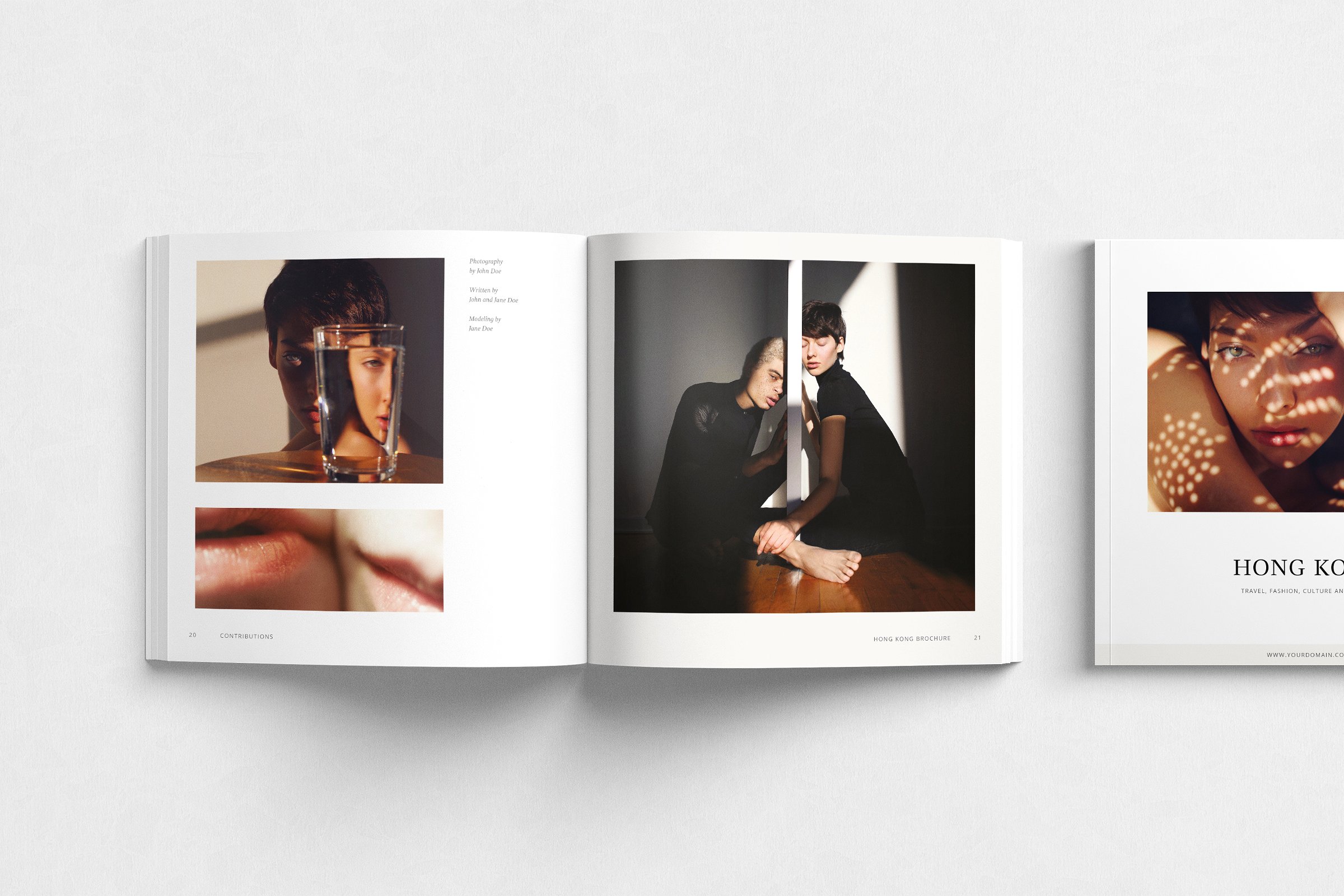 时尚摄影产品画册设计模板 Hong Kong Brochure插图(7)
