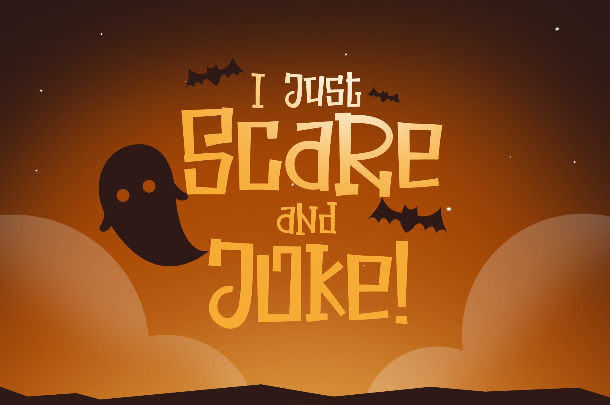 万圣节节日主题无衬线英文设计字体 Halloween Secret插图(1)