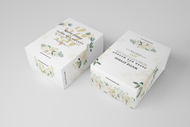 礼品纸盒包装样机Vol.2 PAPER BOX MOCKUP 02插图(6)