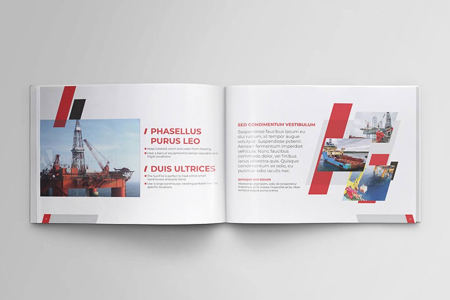 海上石油和天然气能源手册设计模板插图(6)