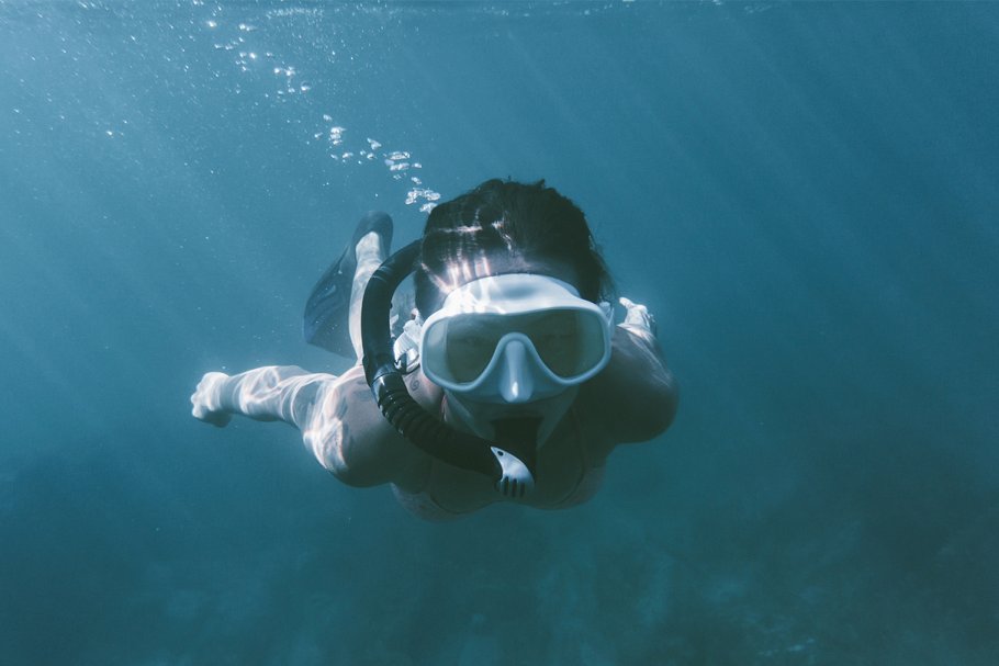 潜水主题高清照片素材 Young woman underwater Photo Bundle.插图(14)