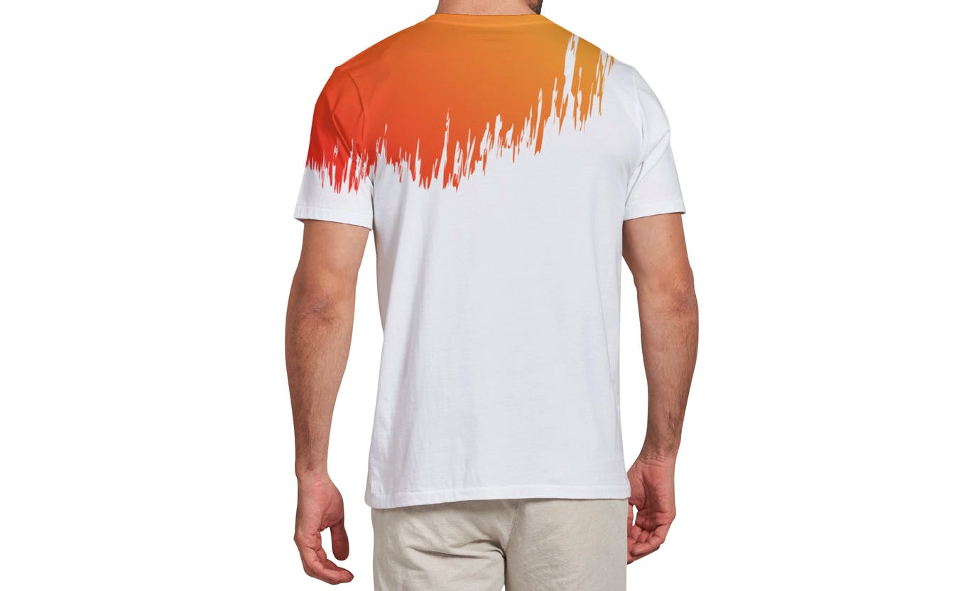 男士T恤设计模特上身正反面效果图样机模板v3 T-shirt Mockup 3.0插图(9)
