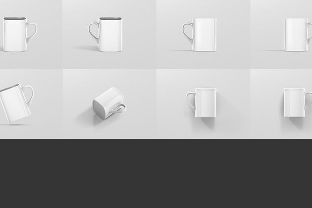 方形马克杯咖啡杯样机展示模板 Mug Mockup – Square插图(13)