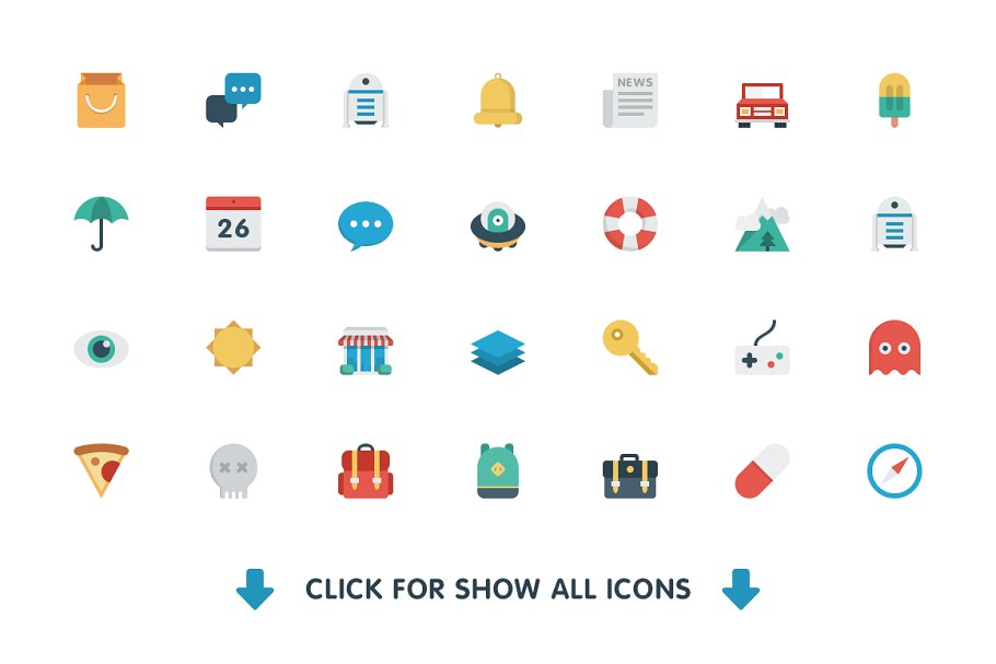 扁平风格小图表合集 Smallicons Small Icons Set插图(2)