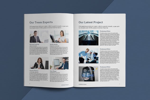 12页优雅现代简约风企业业务宣传册模板 Business Brochure Template插图(5)