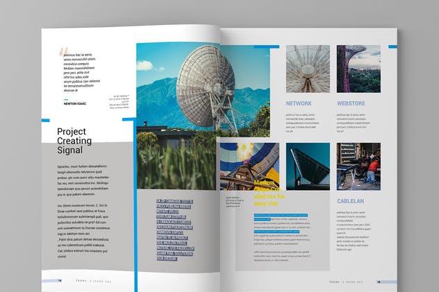 高科技VR产品展示产品目录设计模板v15 Magazine Template Vol. 15插图(8)