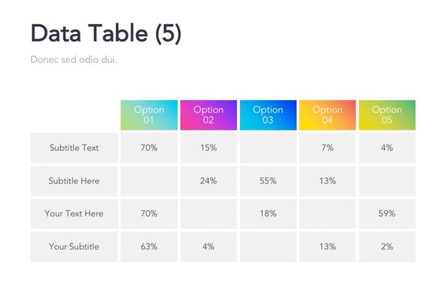 多彩渐变色Google Slides幻灯片设计模板 Colorful Bundle Google Slides插图(14)