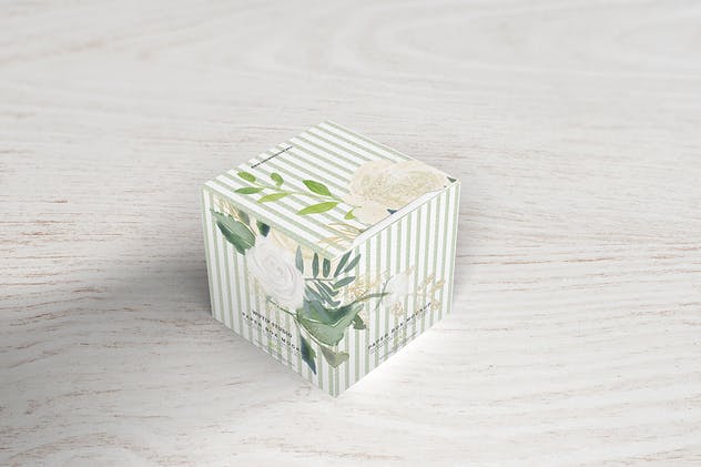方形礼品纸盒包装样机V1 Square Box Mockup 01插图(4)