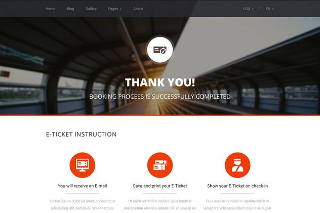 交通出行在线订票系统PSD网站模板 Book Your Train – Online Booking PSD Template插图(9)