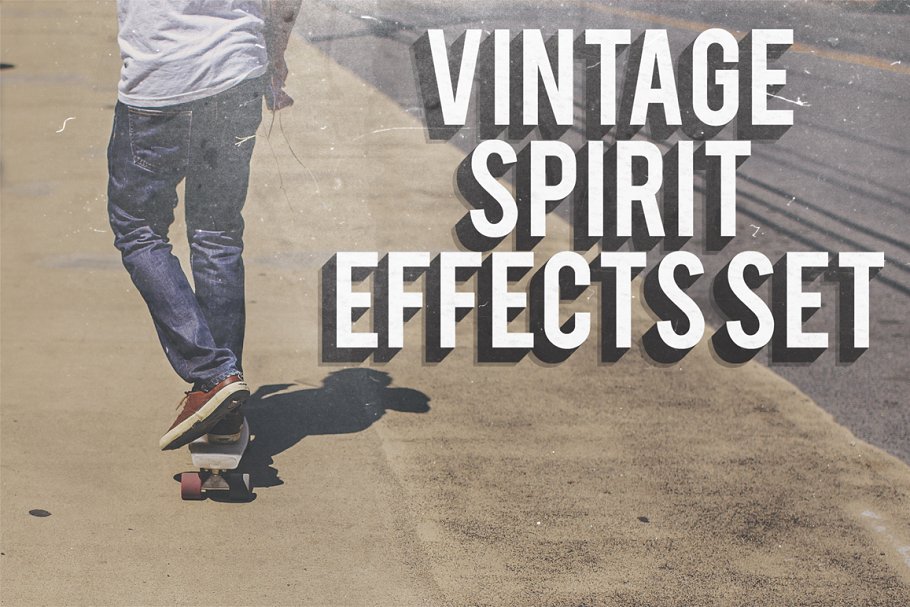 即时复古照片处理效果 Vintage Spirit Effects Set插图