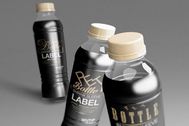 碳酸饮料瓶包装外观设计样机模板 PET Bottle/ Shrink Sleeve Label Mockup插图(13)