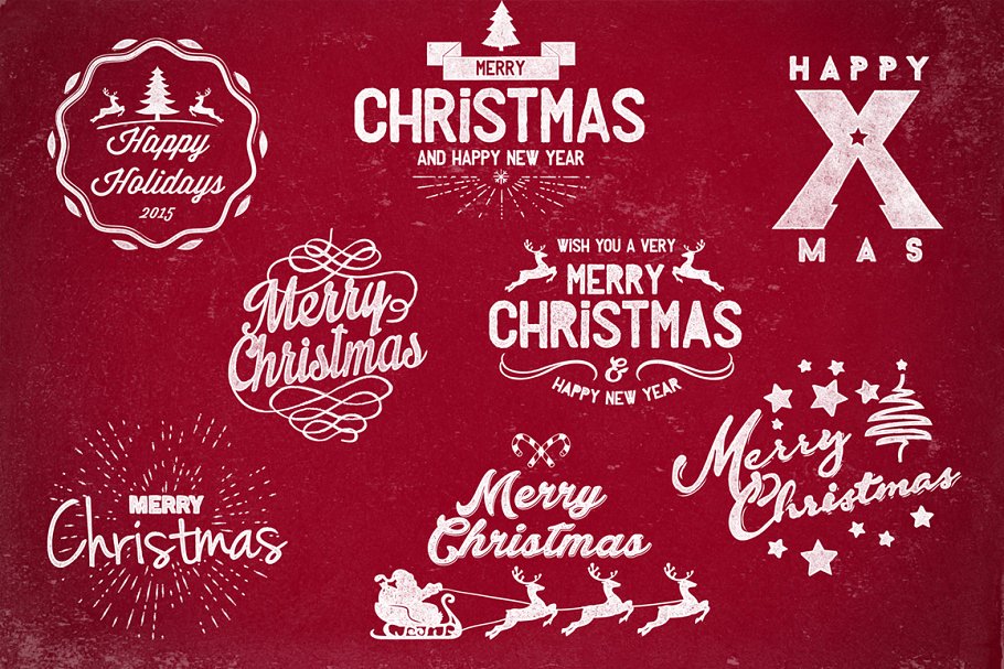 圣诞节主题元素叠层素材 Christmas Photo Overlays (PNG)插图(3)