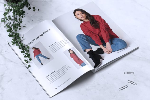 时尚服饰产品目录设计时尚杂志设计模板 CLEOPATRA Lookbook Magazine Fashion插图(5)