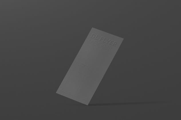 品牌DL传单印刷品样机模板 DL Vertical Flyer Mockup插图(5)