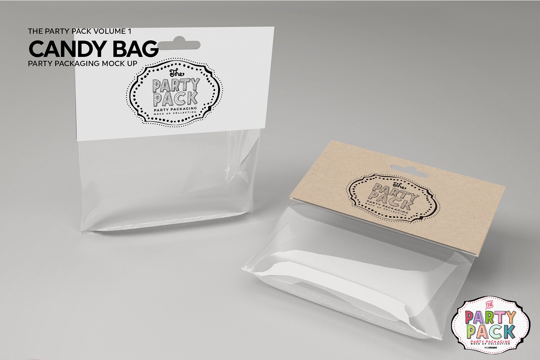 高品质的糖果包装袋展示样机 Candy Bag Packaging Mockup [psd]插图(1)