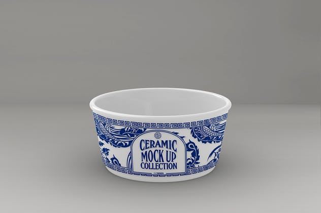 浮雕陶瓷餐具样机模板 Ceramic Pot Packaging MockUp插图(3)