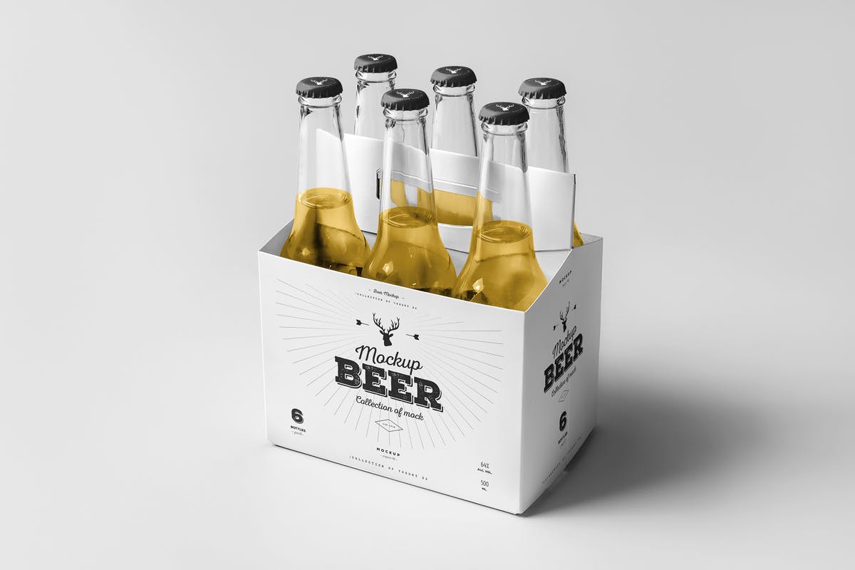 啤酒包装外观设计展示样机模板 Beer Mock-up 5插图