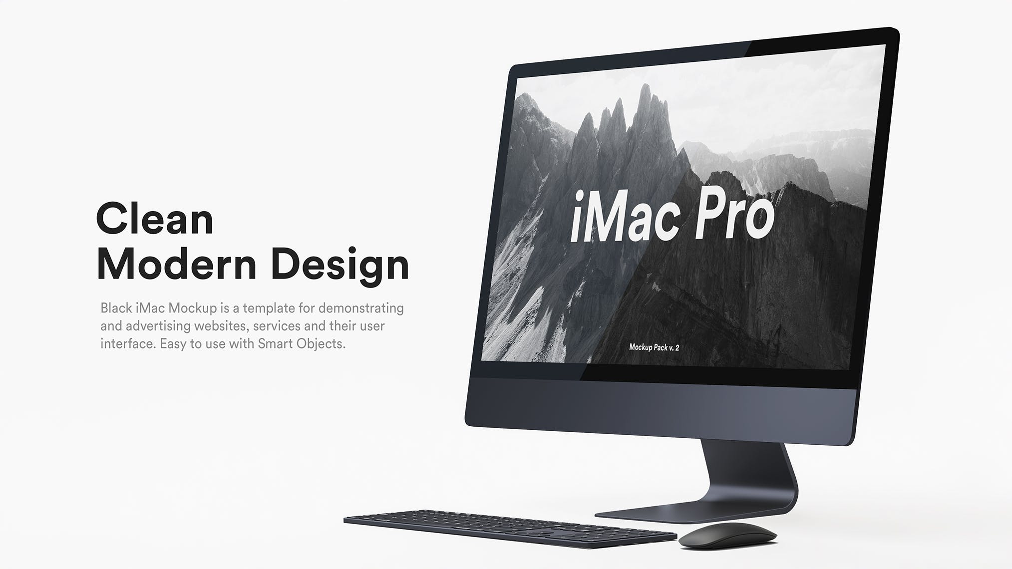 5K高分辨率iMac Pro一体机多角度样机模板 iMac Pro Kit插图(3)