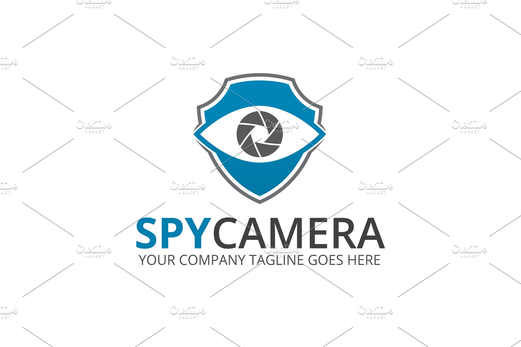 监控摄像设备品牌Logo模板 Spy Camera Logo插图(1)