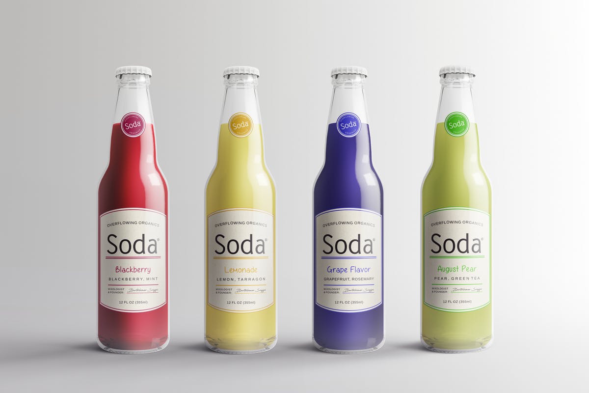 苏打饮料瓶包装样机v1 Soda Drink Bottle Packaging Mock-Ups Vol.1插图