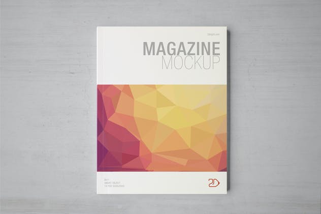 信纸规格精装图书样机 Magazine Mockup / Letter Size插图(1)