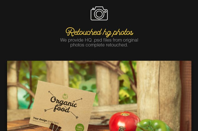 有机天然食物品牌样机模板 Organic Food Photo Mockup / Vegetables插图(3)