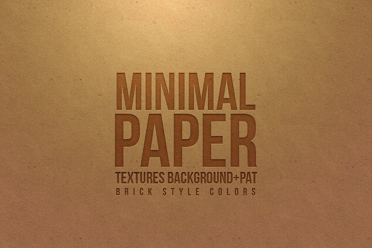极简主义牛皮纸背景纹理 Minimal Paper Backgrounds – Patterns – Brick Style插图