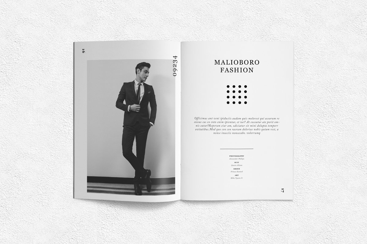 时尚男装杂志画册设计模板插图(8)