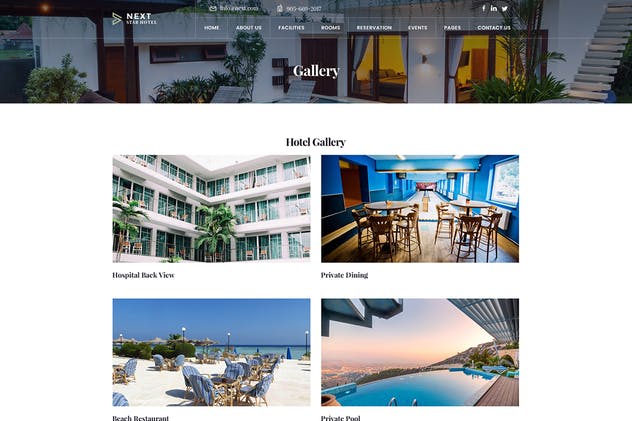 豪华酒店预订系统创意网站设计PSD模板 Hotel Resort Booking Luxury Creative PSD Template插图(7)
