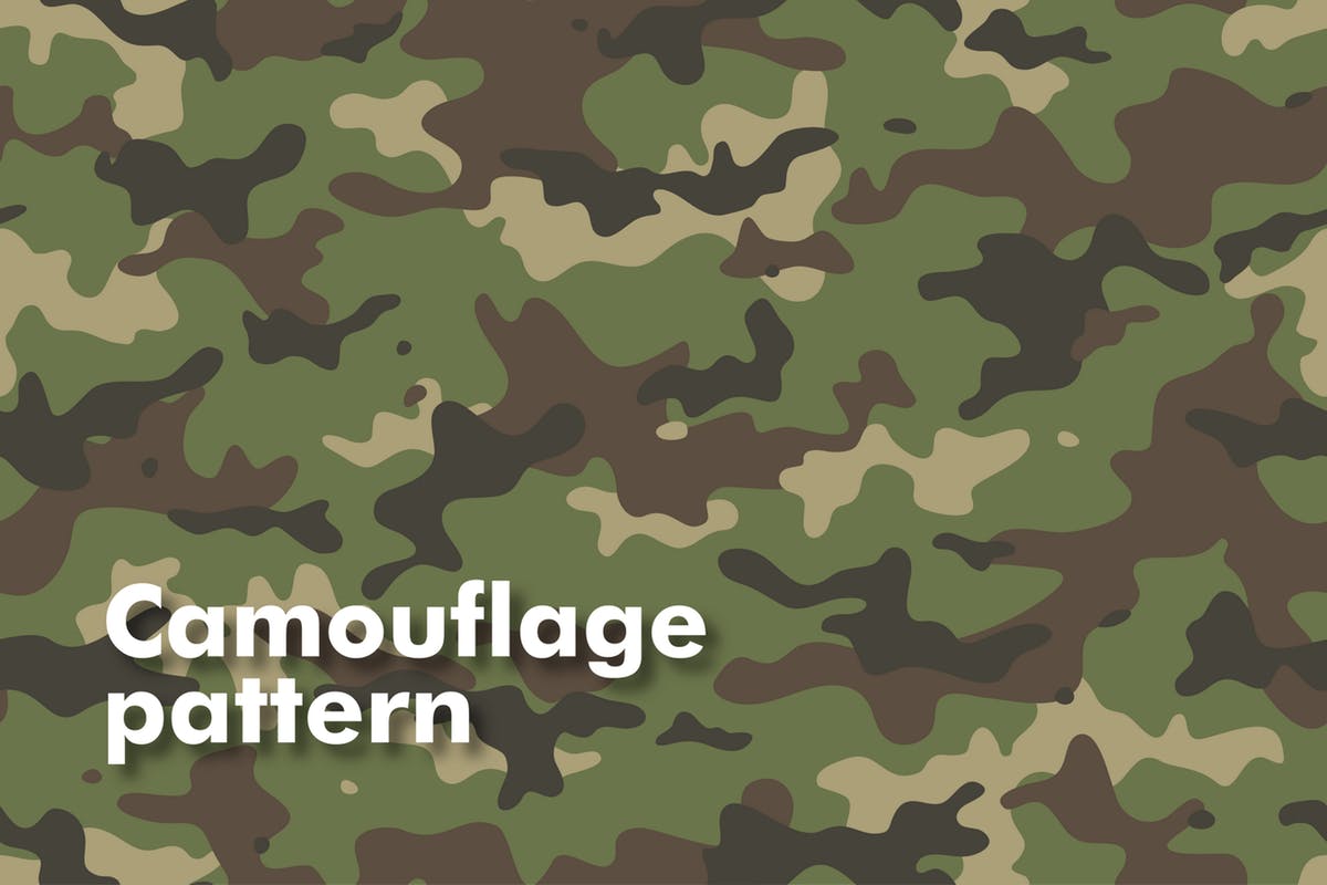 军队服装迷彩无缝纹理 Camouflage Seamless Patterns插图