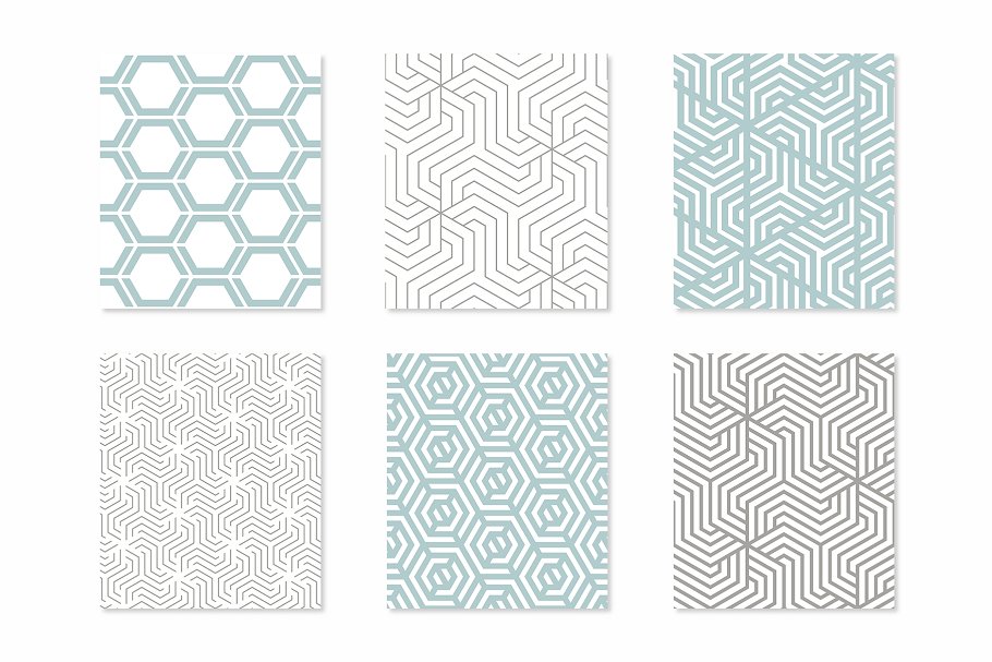 三十种几何无缝纹理 Thirty Geometric Seamless Patterns插图(2)