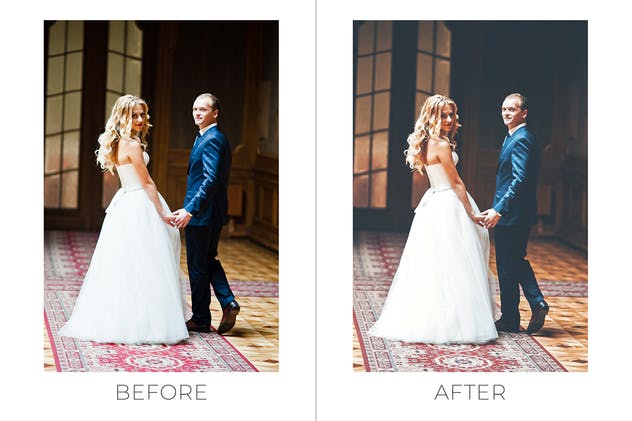 喜庆婚纱照片后期处理PS动作 Royal Wedding Pro Photoshop Actions插图(1)