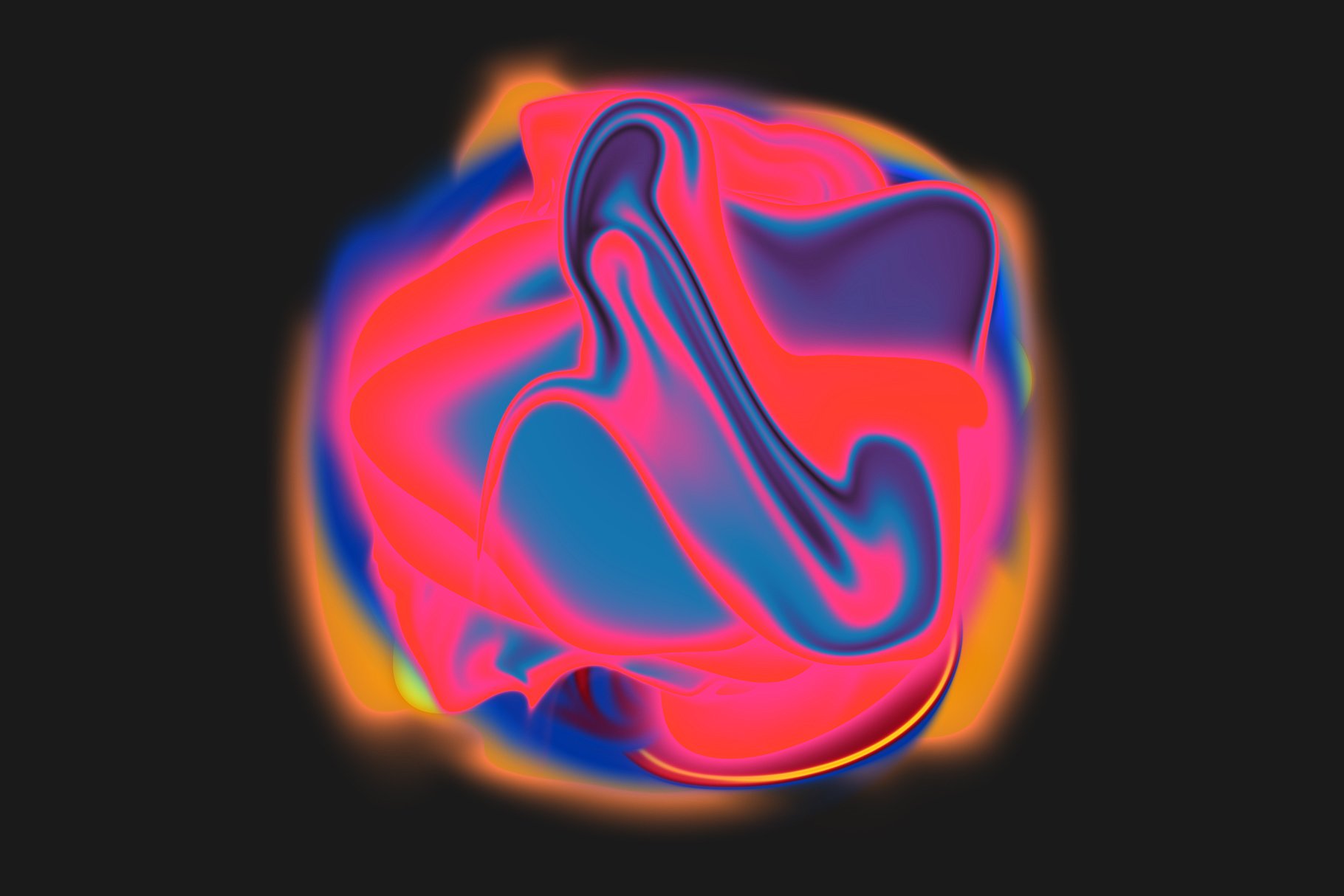 25款抽象霓虹灯色彩肌理素材 25 Abstract Png Neon Elements插图(2)