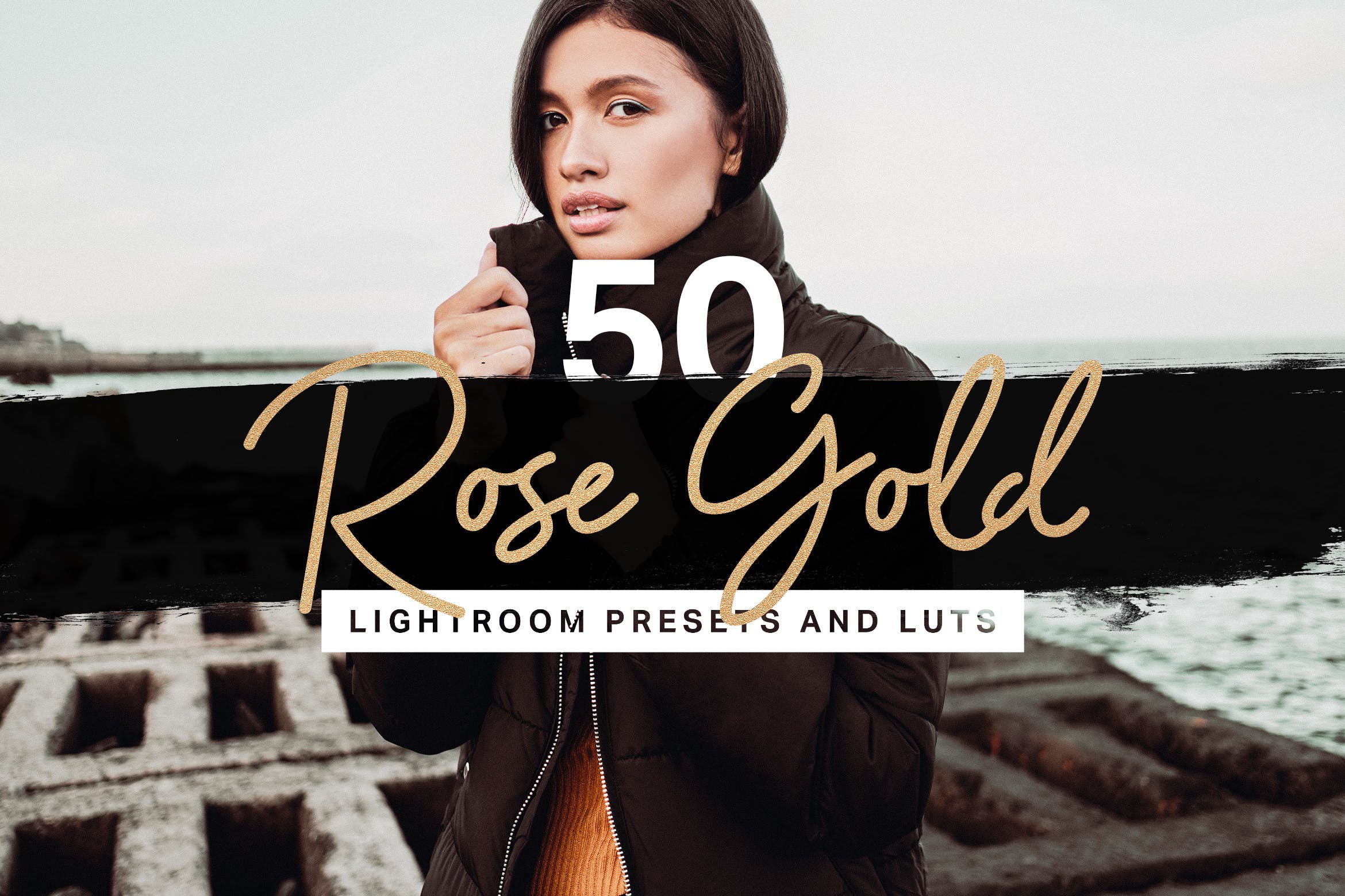 50款玫瑰金时尚色调照片处理LR预设合集 50 Rose Gold Lightroom Presets LUTs插图