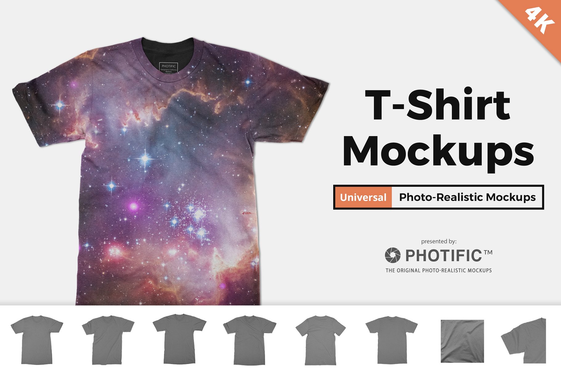 T恤样机模板 T-Shirt – Apparel Mockups插图