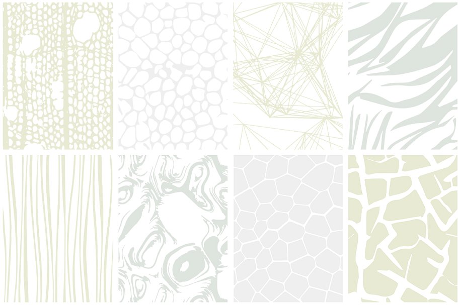 手绘抽象几何图案无缝纹理 Organic Seamless Patterns插图(5)