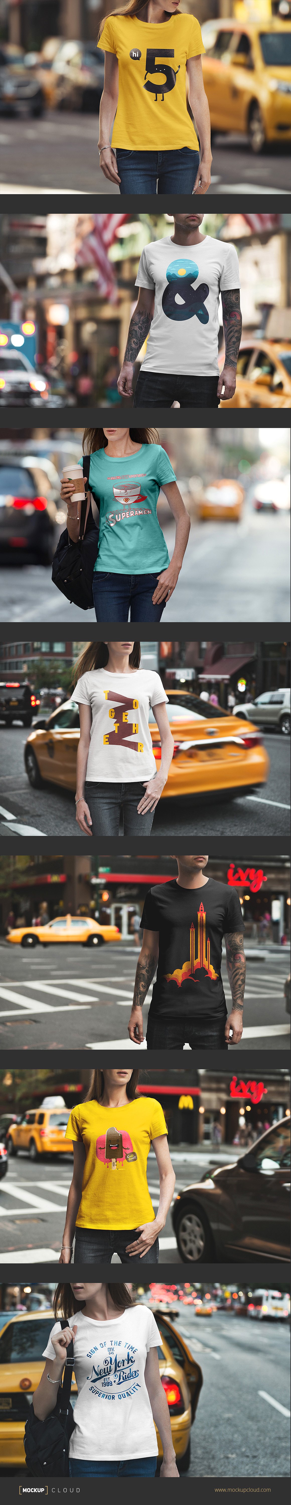 现代城市风格的30件时尚T恤模型插图(3)