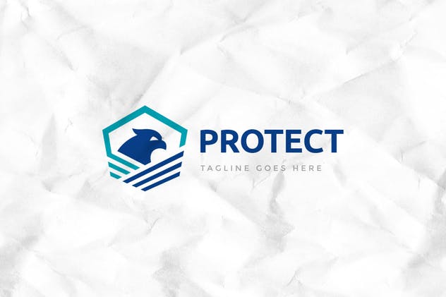 安全防护行业品牌Logo模板 Protected Logo Template插图(1)
