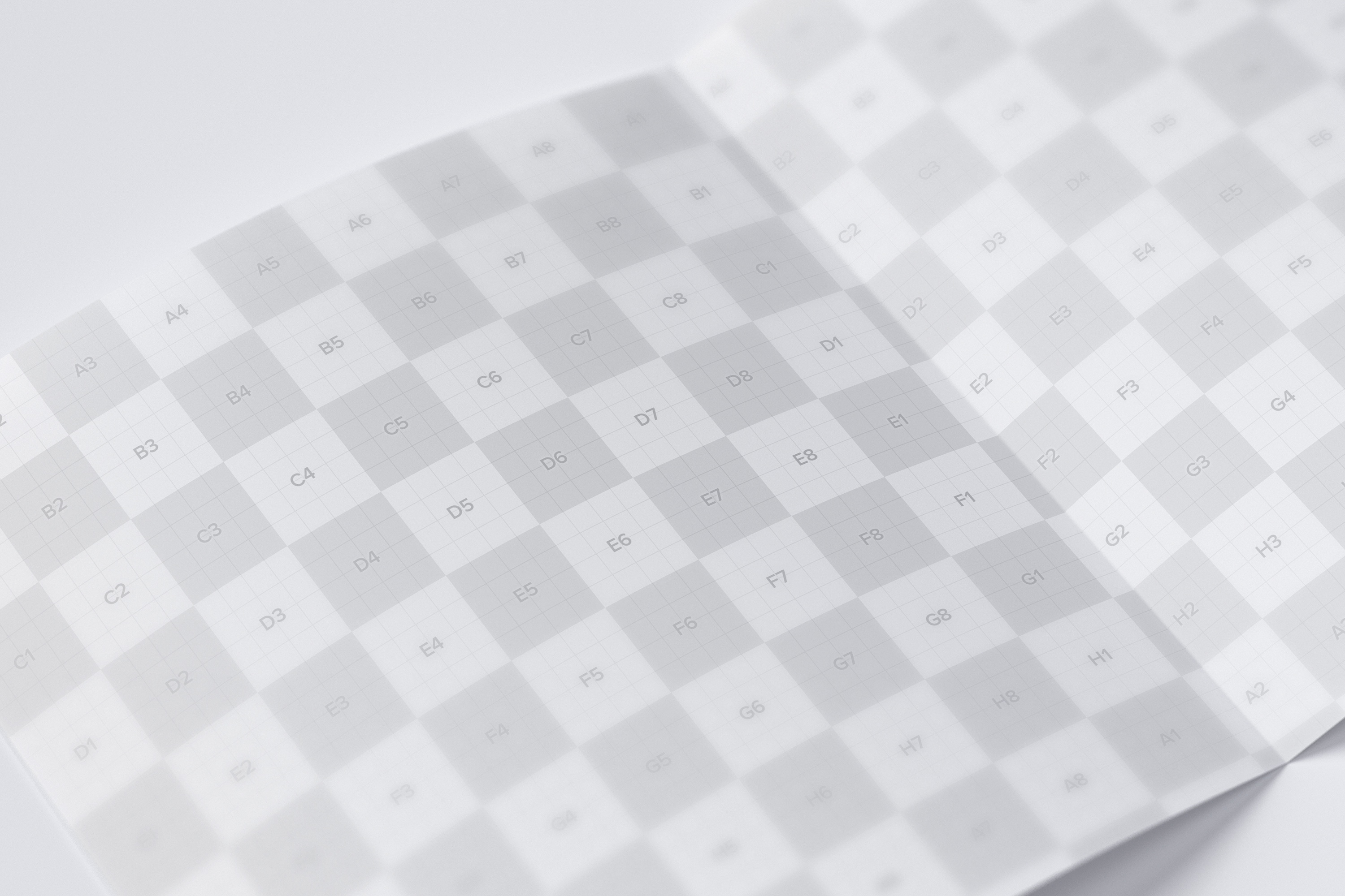 方形对折页传单设计印刷效果图样机05 Square Bi Fold Brochure Mockup 05插图(2)