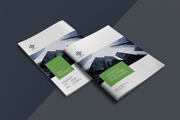 高逼格企业宣传画册设计模板素材 Business Brochure Template插图(12)