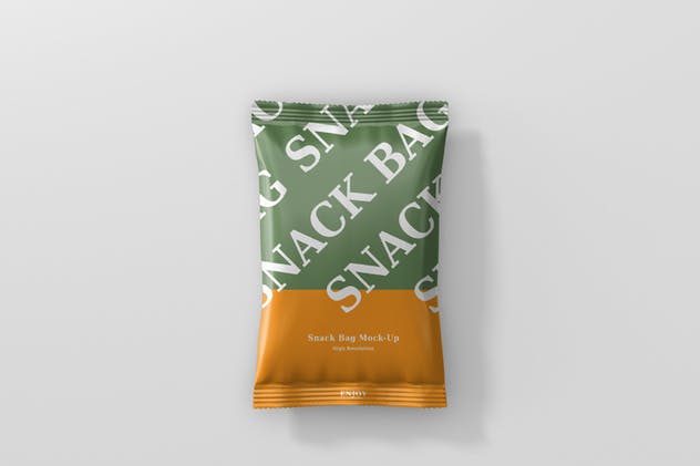小吃/零食塑料袋包装外观设计样机 Snack Foil Bag Mockup插图(6)