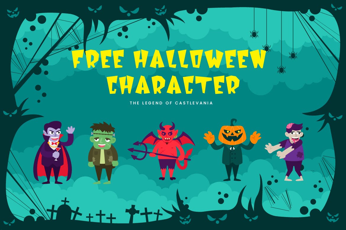 儿童节/万圣节节日主题设计适用的装饰设计无衬线字体 Monster Squad – Fun Halloween Typeface插图(5)