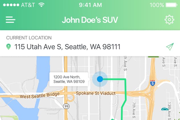 车辆健康跟踪管理手机APP应用UI套件 Vehicle App UI concept插图(8)